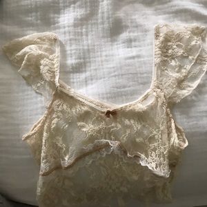Y2k lace top